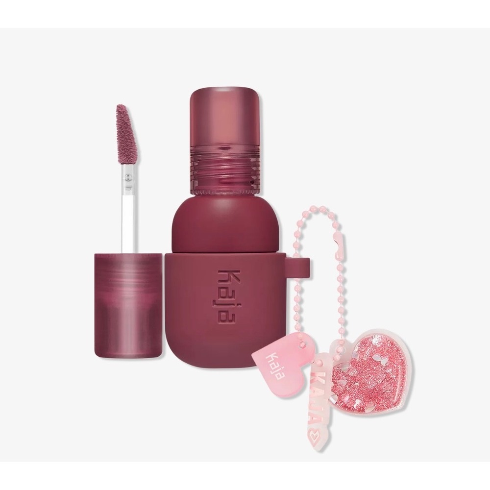 Kaja Jelly Charm Lip Stain and Blush Glazed Keychain 04 Fig Soda 5g New in box